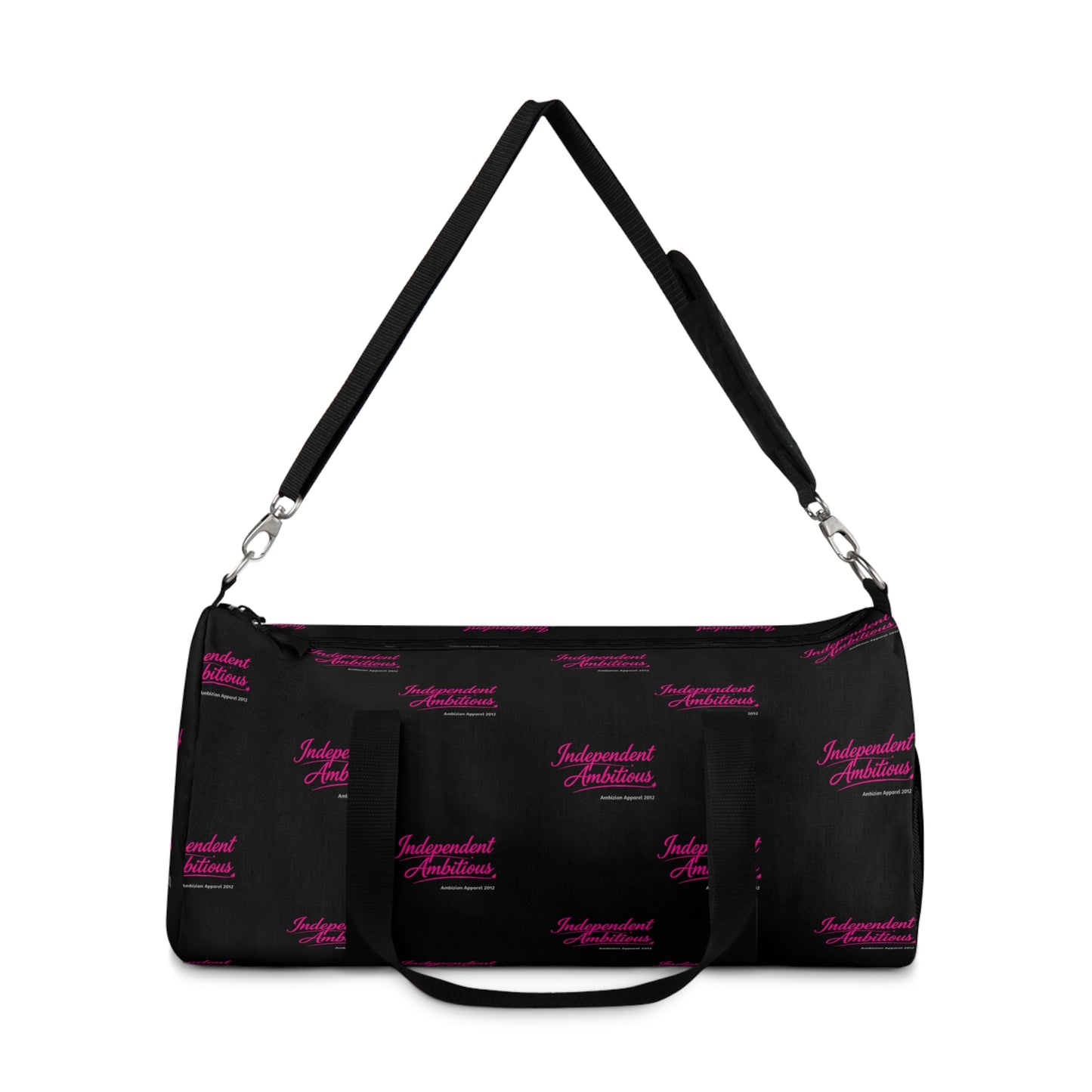 Independent Ambitious Black Duffel Bag — Bold Travel & Gym Tote