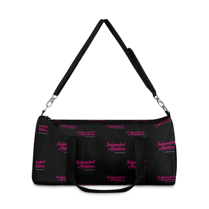Independent Ambitious Black Duffel Bag — Bold Travel & Gym Tote