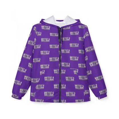Hungry 4 Success repeat logo Windbreaker Jacket | all-over print Purple