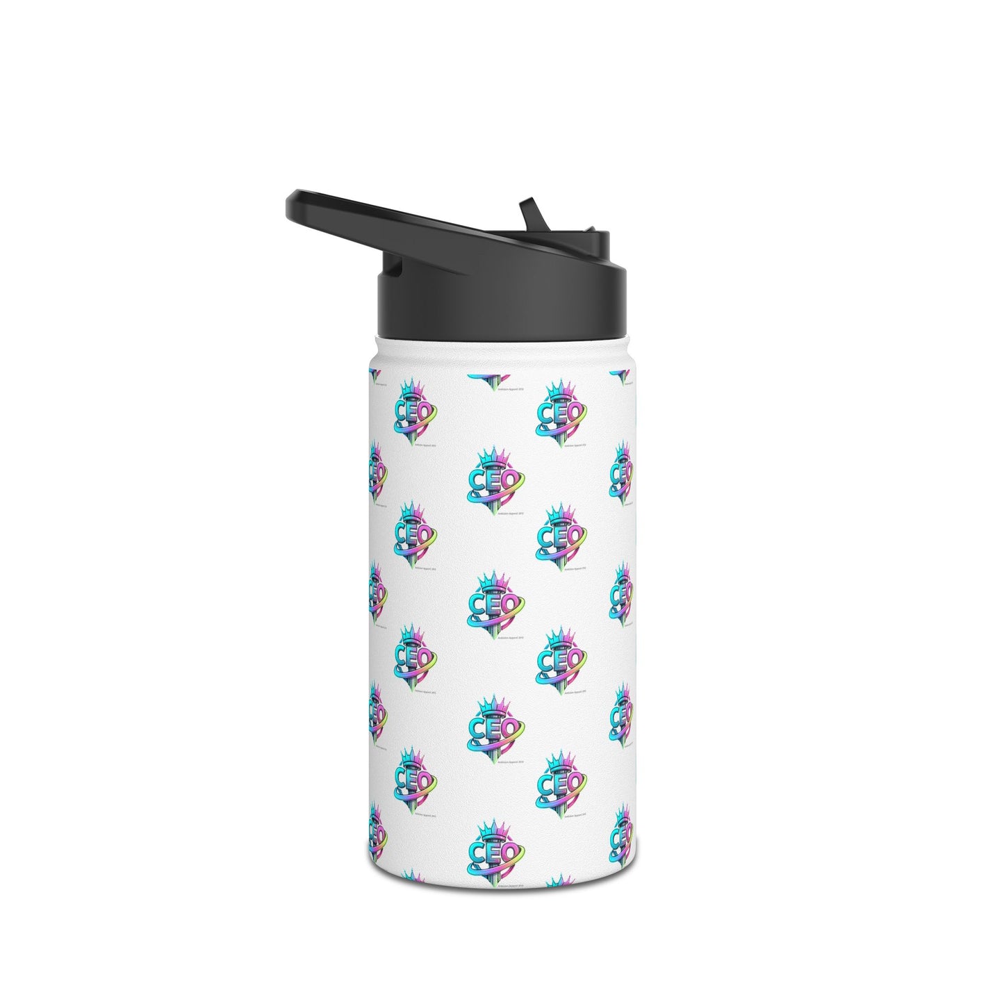CEO  Stainless Water Bottle — White