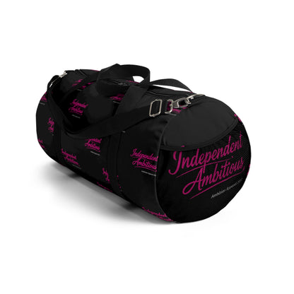 Independent Ambitious Black Duffel Bag — Bold Travel & Gym Tote
