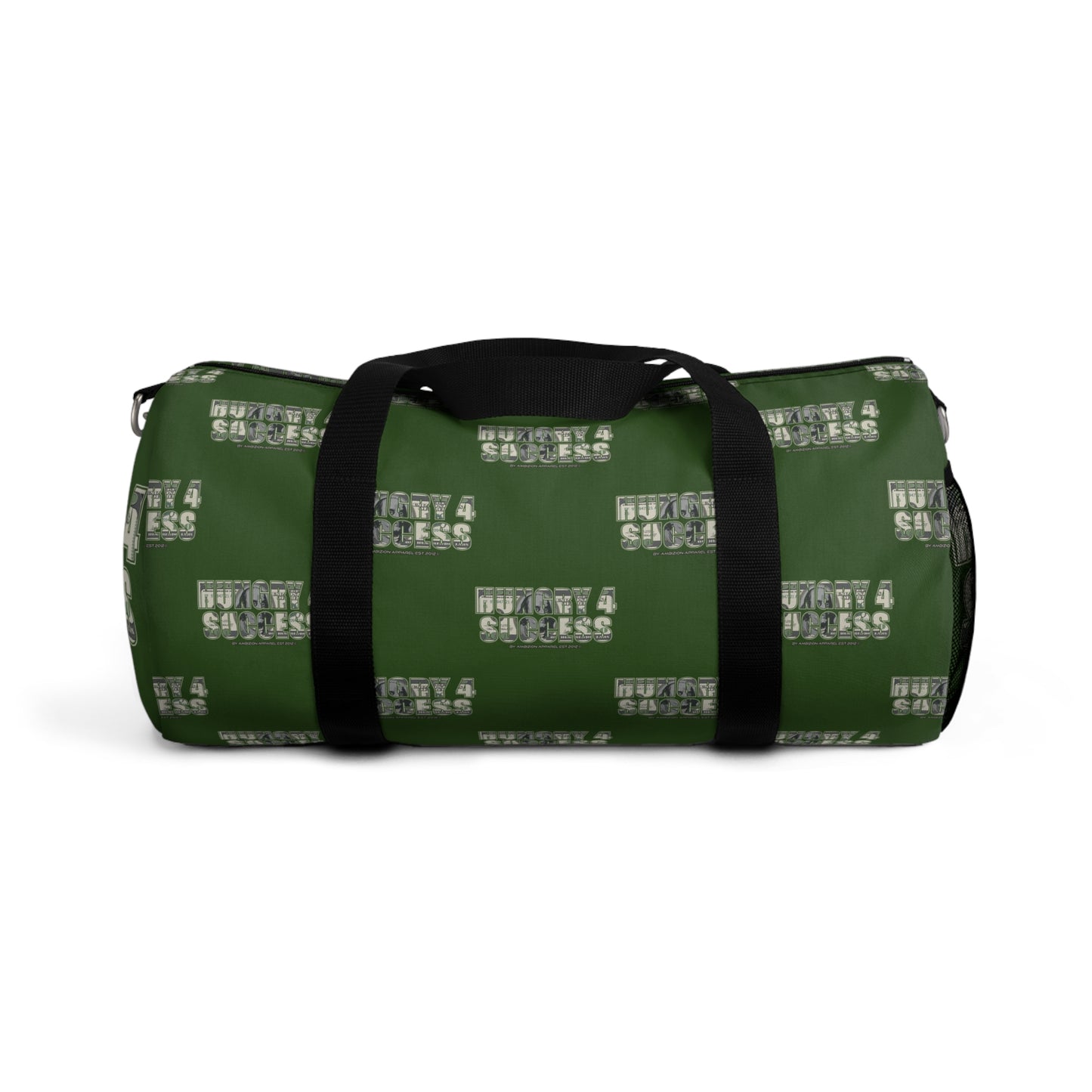 Hungry 4 Success Green Duffel Bag — Bold Travel & Gym Tote