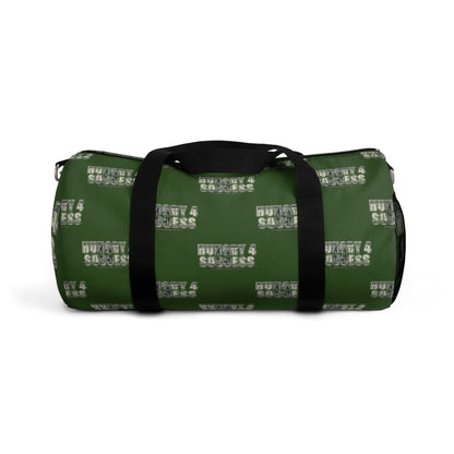 Hungry 4 Success Green Duffel Bag — Bold Travel & Gym Tote