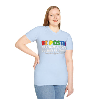 Bi Postal Unisex T-Shirt (LGBTQ)