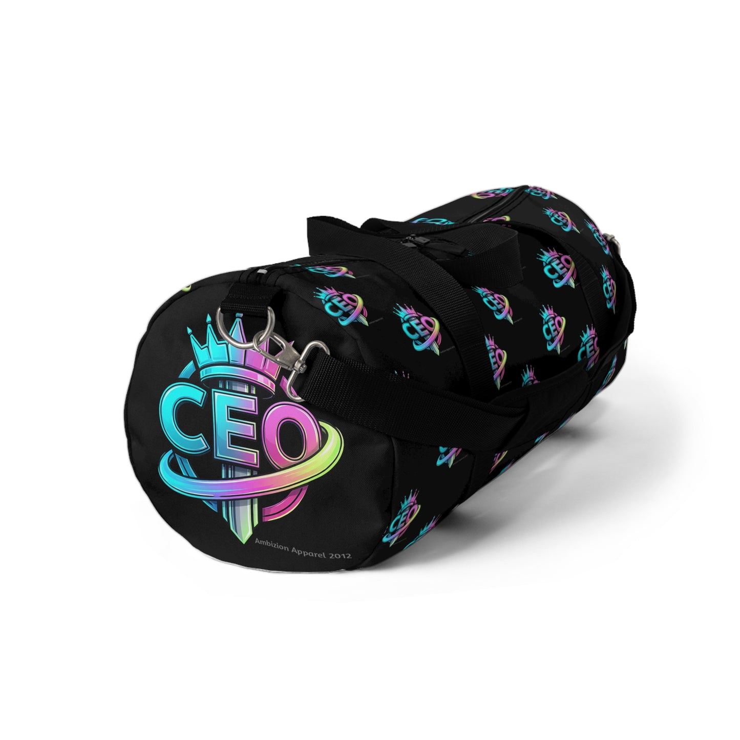 CEO Black Duffel Bag — Bold Travel & Gym Tote