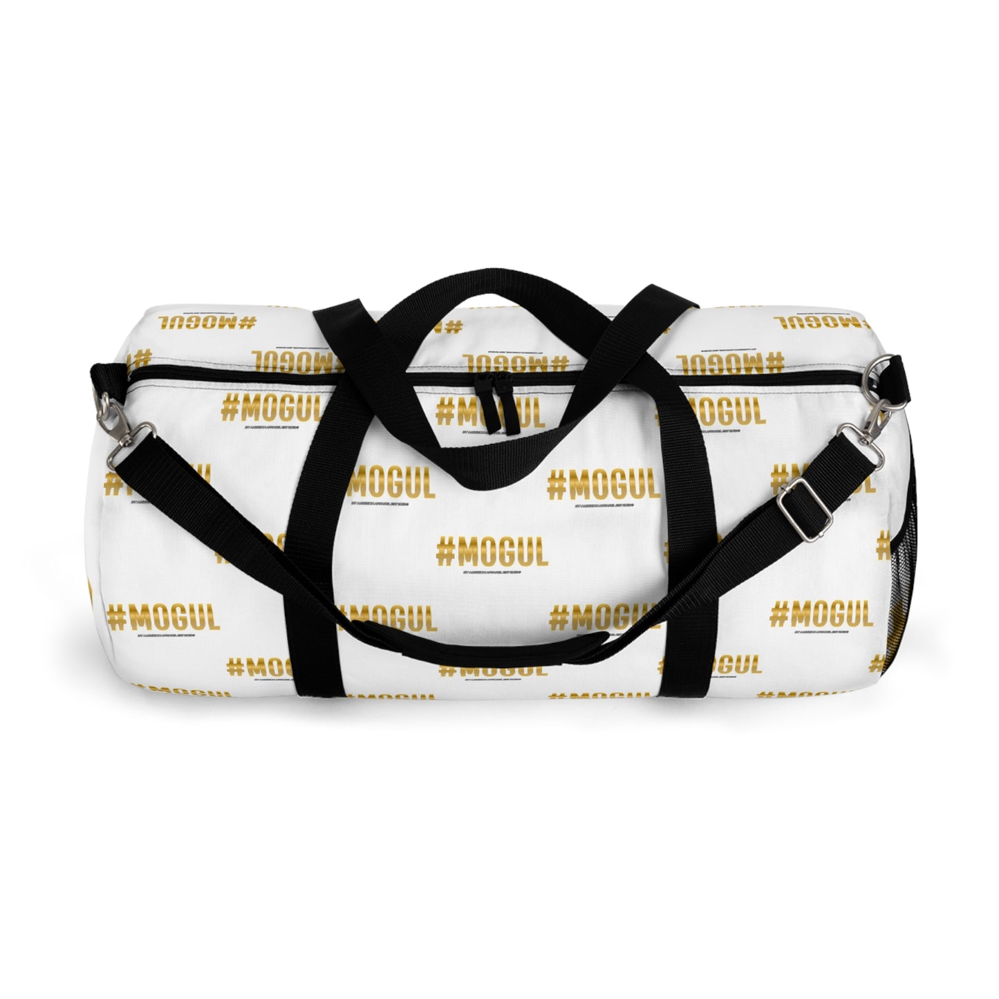 #Mogul White/Black Duffel Bag