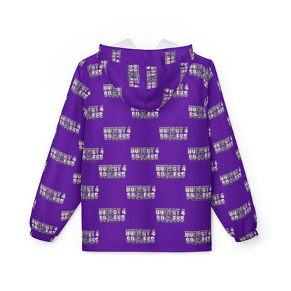 Hungry 4 Success repeat logo Windbreaker Jacket | all-over print Purple