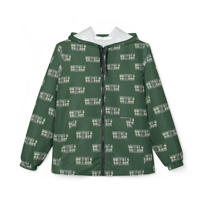 Hungry 4 Success repeat logo Windbreaker Jacket | all-over print Green