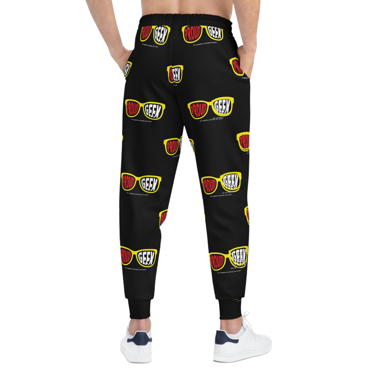 Unisex Proud Geek Joggers — Black
