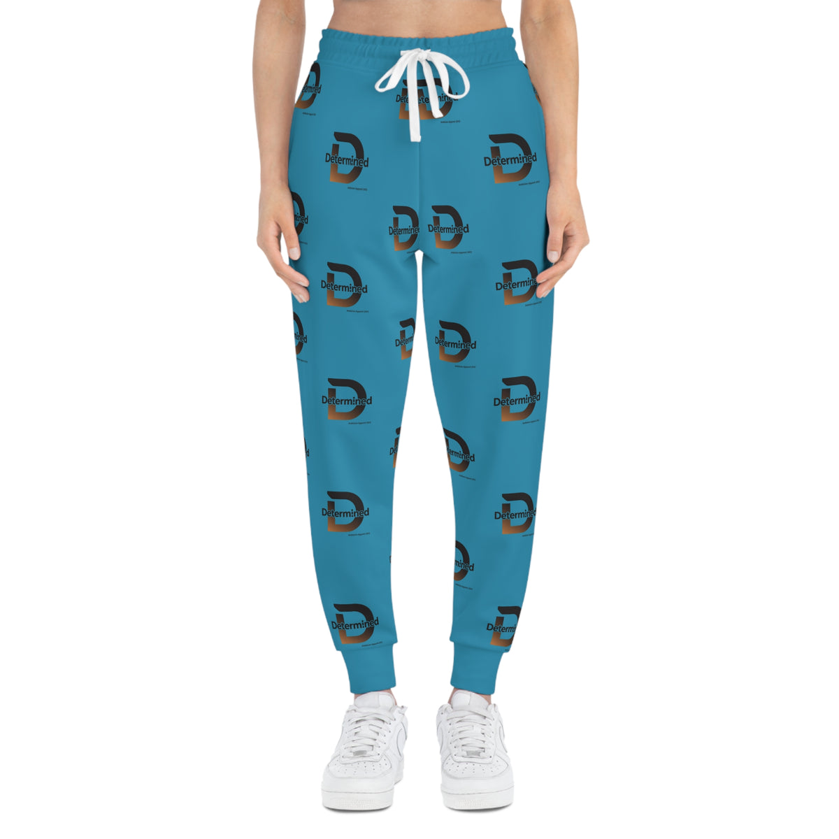 Unisex Determined Joggers — Turquoise