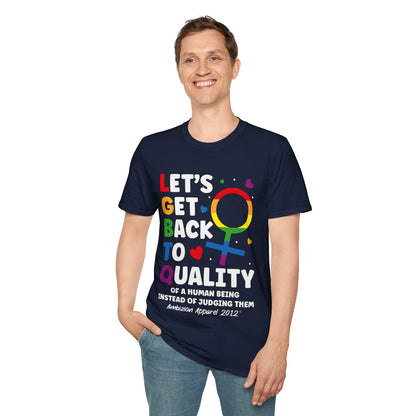 LGBTQ (Let's Get Back to Quality) Unisex T-Shirt (LGBTQ)