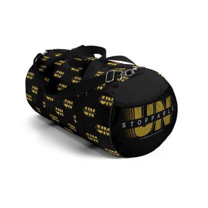 UNStoppable Black Duffel Bag — Bold Travel & Gym Tote