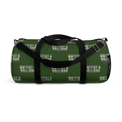 Hungry 4 Success Green Duffel Bag — Bold Travel & Gym Tote
