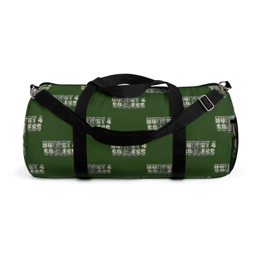 Hungry 4 Success Green Duffel Bag — Bold Travel & Gym Tote