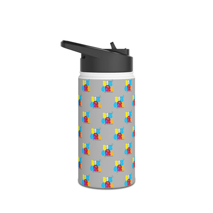 Biz Girl Grey Stainless Water Bottle — Black