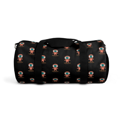 Visionary Black Duffel Bag — Bold Travel & Gym Tote