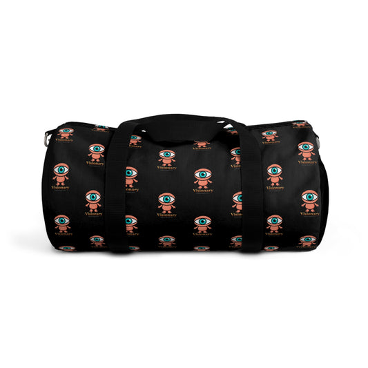 Visionary Black Duffel Bag — Bold Travel & Gym Tote
