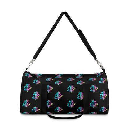 CEO Black Duffel Bag — Bold Travel & Gym Tote