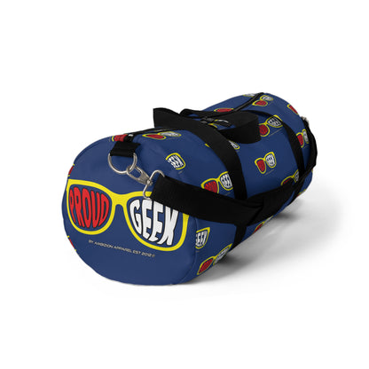 Proud Geek Blue Duffel Bag — Bold Travel & Gym Tote