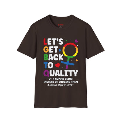 LGBTQ (Let's Get Back to Quality) Unisex T-Shirt (LGBTQ)