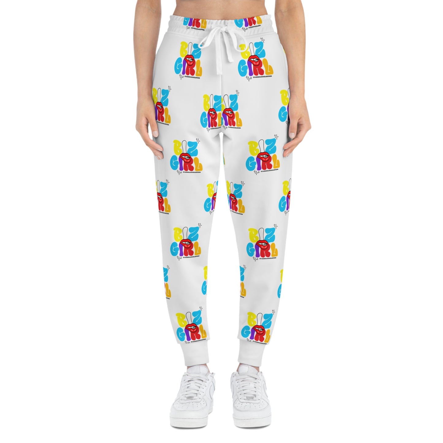 Unisex Ambizion Biz Girl Joggers — White