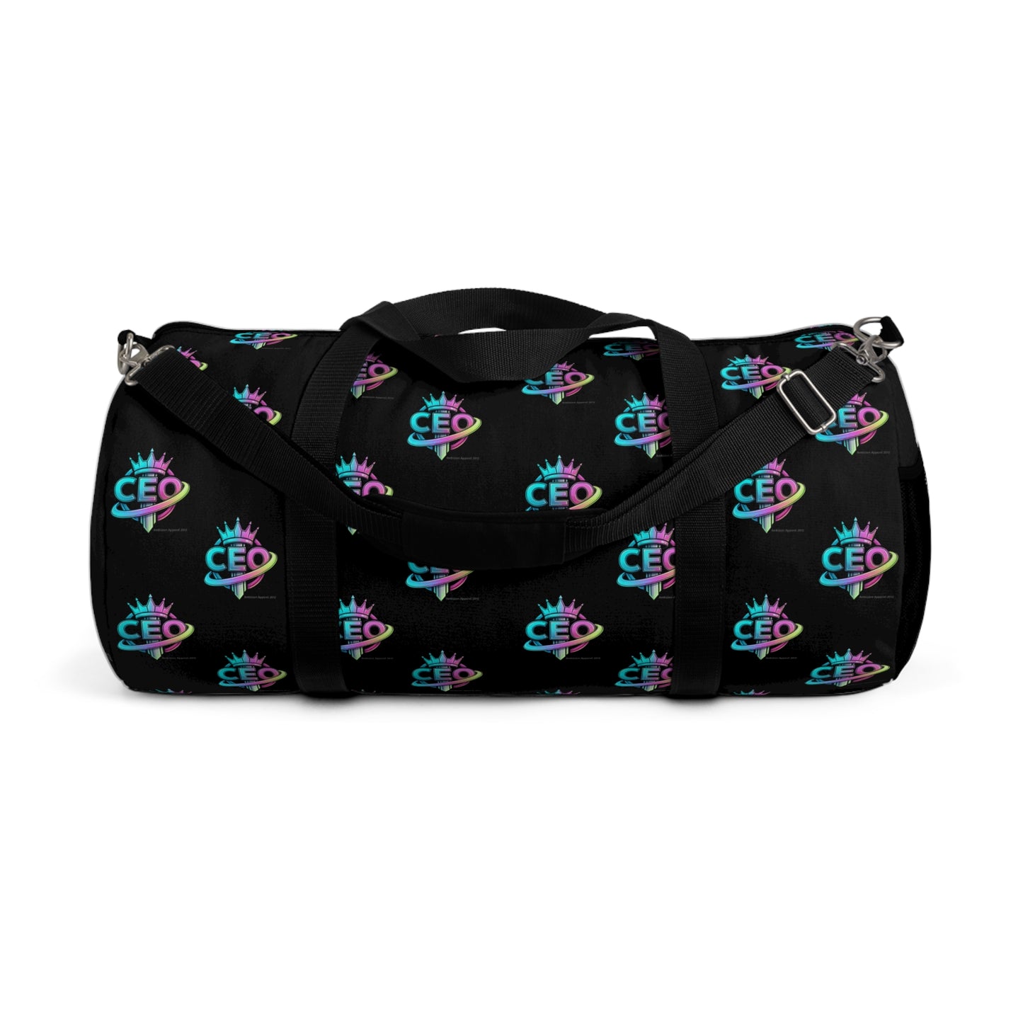 CEO Black Duffel Bag — Bold Travel & Gym Tote
