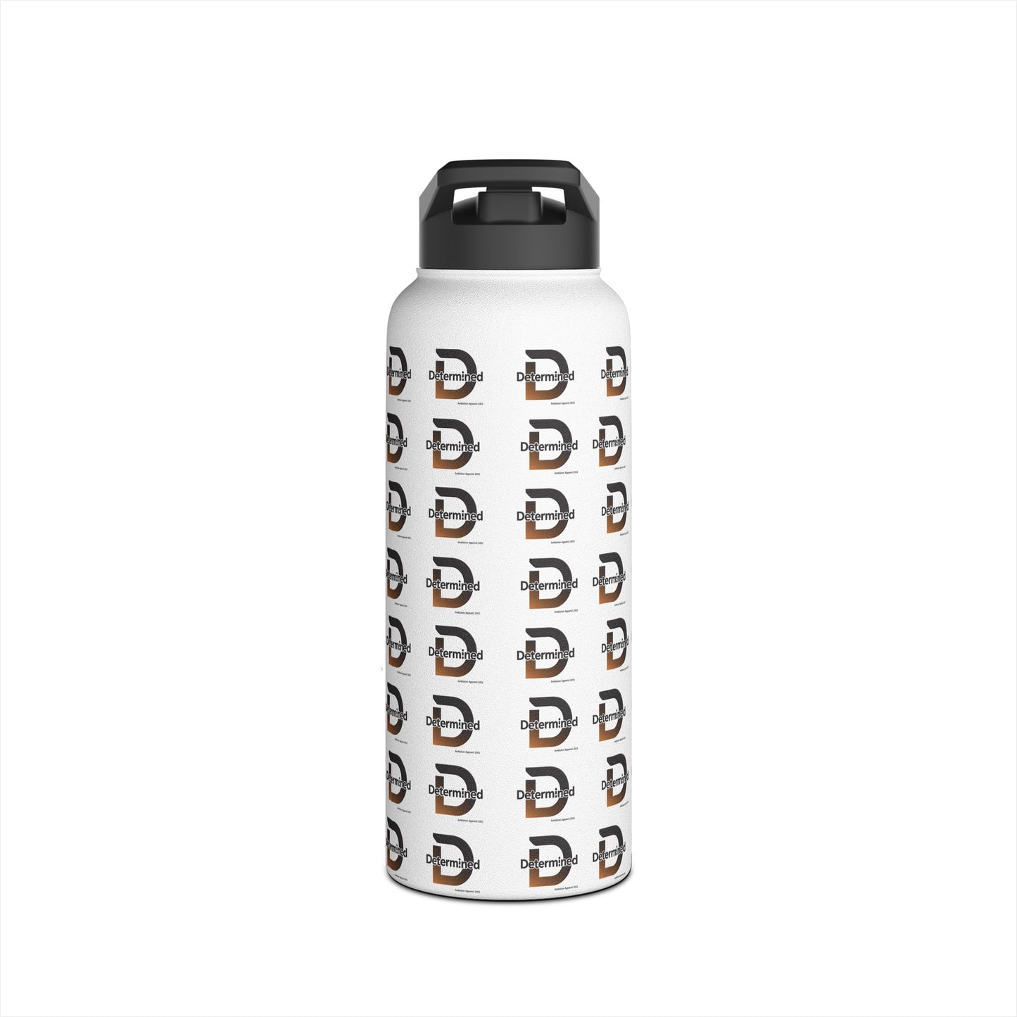 Determined Stainless Water Bottle — White